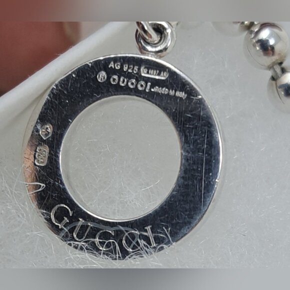 Gucci Women's Boucle Drop Earrings Sterling Silver 925 Italy 2.25" - Picture 5 of 15